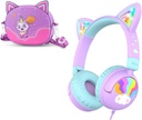 iClever écouteurs filaires enfants Cat Ear Meow Lollipop & écouteurs boîtiers