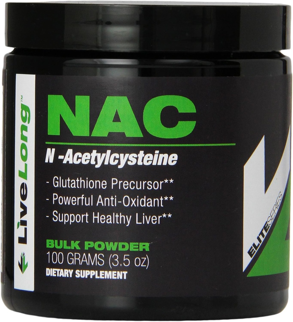 Pure N-acétyl L-Cysteine (NAC) Poudre, santé du foie et soutien cellulaire, Suppléments de buste, NAC pour la musculation et le bien-être général et antioxydant soutient le glutathion, 3,5 Oz (paquetage mai vary)