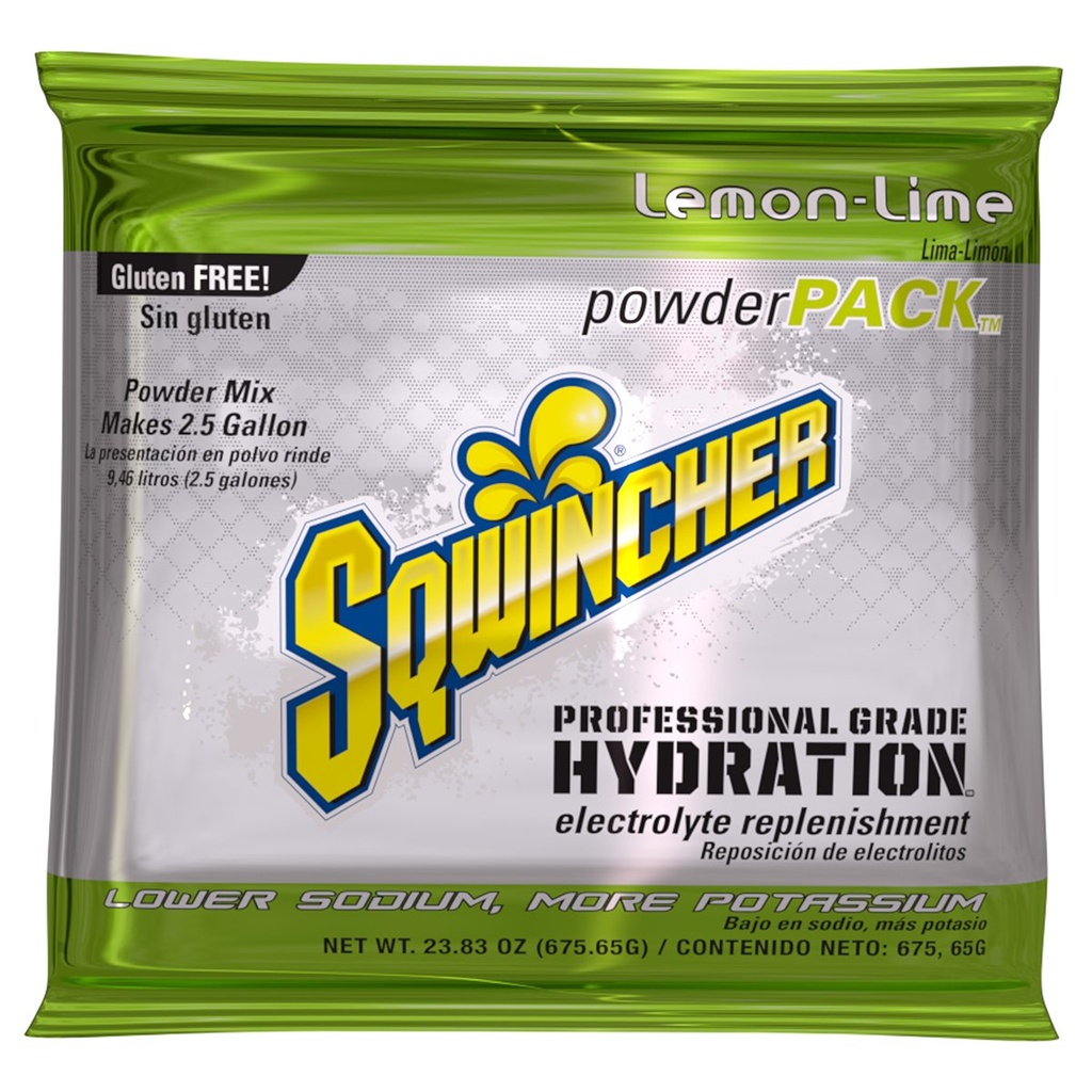 Powder Pack de Sqwincher Lemon-Lime Aromatisé.