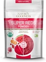 Nature's Goodness Super Reds Powder with Beet Root, Carrot, Pomegranate, and Watermelon - Antioxidant Rich Superfood for Energy, Heart Health, and Detox – 16 Servings (8 oz)