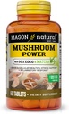 MASON NATURAL Mushroom Power avec EGCG à 95% et Matcha, formule à base végétale avec Shiitake, Maitake, Reishi, 60 comprimés