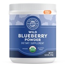 Poudre de bleuet sauvage Vimergy – protège la santé du cerveau* - soutient la fonction cardiovasculaire* – biologique, végétalienne et sans gluten – taille régulière 250g