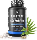 Suppléments de santé de la prostate pour les hommes avec Palmetto de scie pour les hommes et les capsules d'huile de graines de citrouille - Root de nerfs - 60 capsules – 30 jours d'approvisionnement