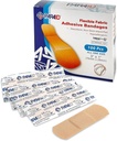 Bandes de tissus flexibles - Bandes adhésives en tissu souple Bandes de doigts et bandes de pouce pour le soin des doigts et pour protéger les blessures contre l'infection - (100 Count Box)