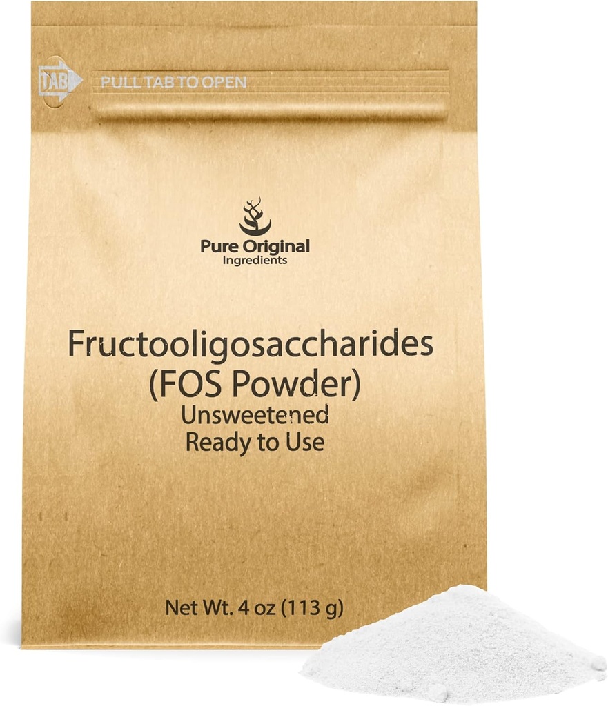 Ingrédients originaux purs Fructooligosaccharides 4oz, Pas d'additifs, poudre FOS