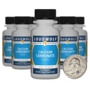 Carbonate de calcium / 10 onces / 10 bouteilles / 97,55 % de poudre d'aliments purs/fins