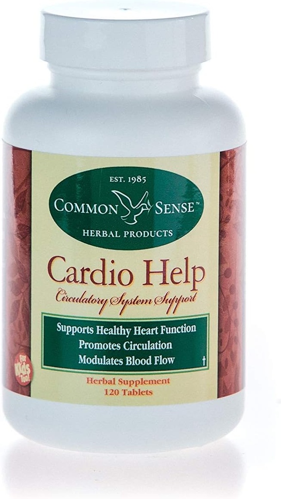 Common Sense Herbal Products Cardio Help (120 Comprimé) : Support du système circulatoire