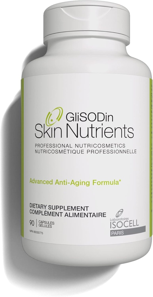 GliSODin Anti-Age – Suppléments cutanés basés sur GliSODin® et ingrédients hydratants - cliniquement prouvés pour aider à obtenir plus de peau radiante et pour améliorer l'apparence des rides - 90 capsules