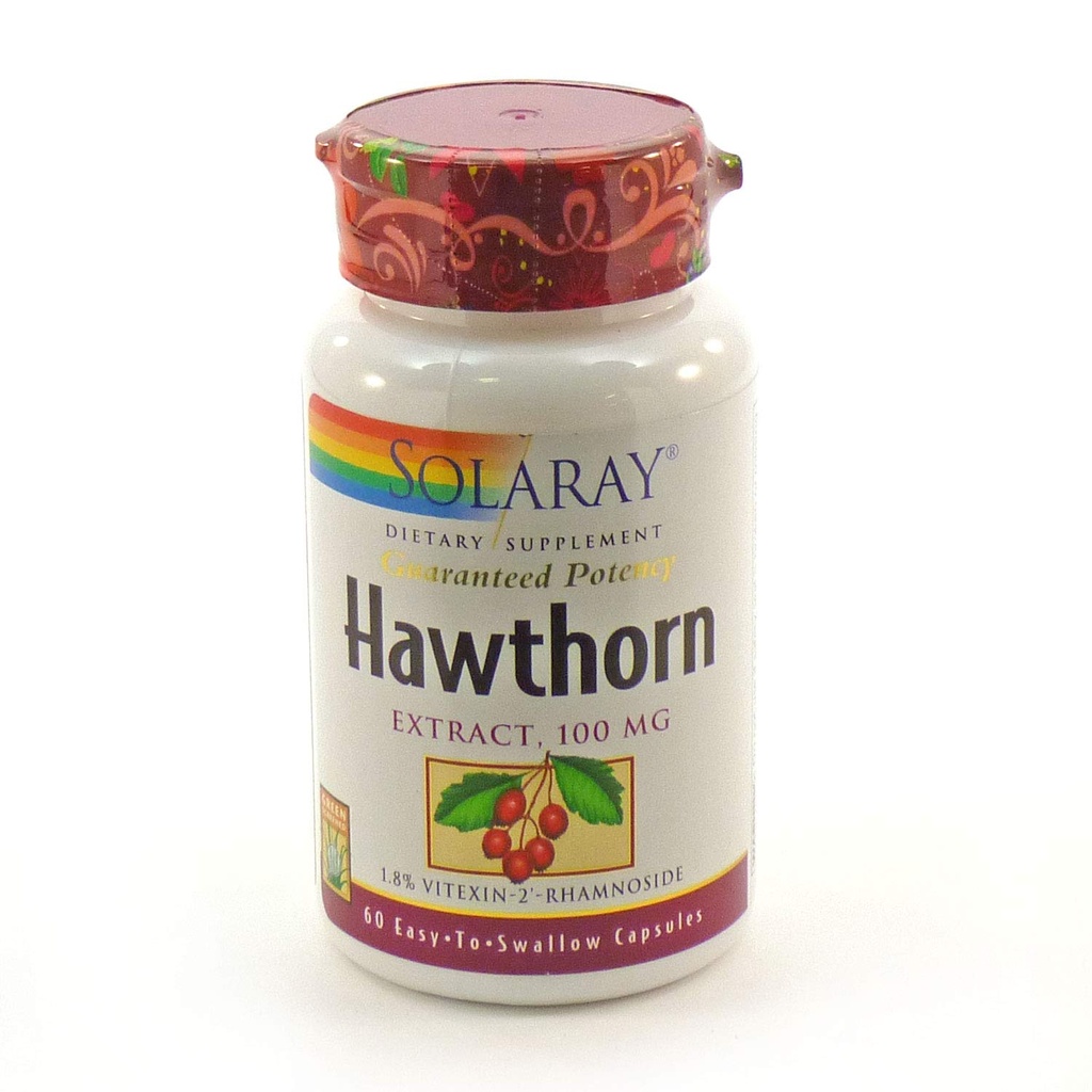 Solary Hawthorn Extract 100mg, 60 CT