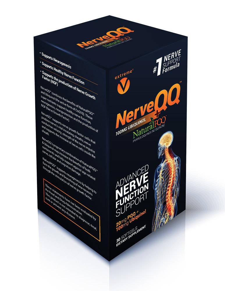 NerveQQ Ultra Advanced Formula Neuropathy Support - #1 Recommandé Nerve Growth Factor (NGF) Santé et fonction. 100mg d'Ubiquinol (QH) Plus PQQ naturel 20mg (moutons végétariens)