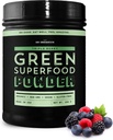 Sun Bay Foods Triple Berry Green Superfood Poudre de boisson sans OGM Super Greens Blend.