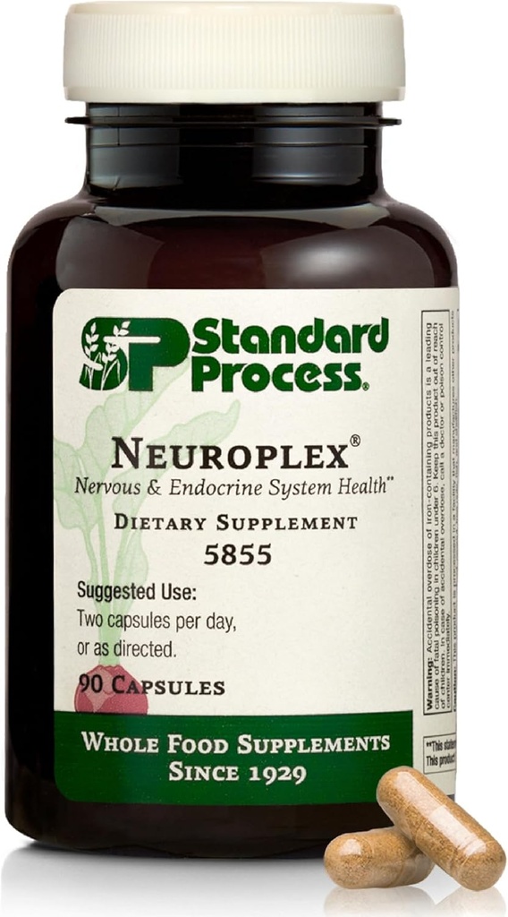 Neuroplex de processus standard - Soutienne la fonction du système nerveux et endocrinien - Soutien à la santé du cerveau avec vitamine B6, fer, zinc et plus - Supplément cerveau pour les hommes et les femmes - 360 comprimés
