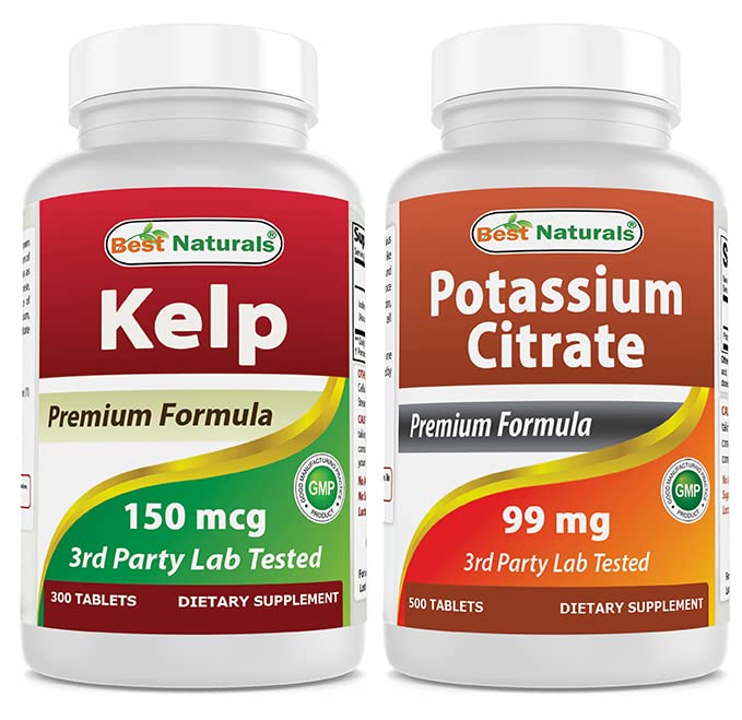 Supplément Kelp 150 Mgg & Citrate de potassium 99mg