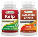 Supplément Kelp 150 Mgg & Citrate de potassium 99mg