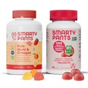 SmartyPants Gummies multivitamines pour enfants et ensemble d'immunité probiotique: Omega 3 Huile de poisson (EPA/DHA), vitamine D3, C, vitamine B12, B6, supplément de soutien digestif et immunitaire (30 jours)
