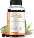Go-Daily Advanced Colon Cleanse and Detox, Gummies probiotiques pour la santé optimale des intestins, Laxatifs pour la constipation et le gonflement, 60 Gummies - Wellnesspath Rx et Solutions de santé