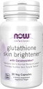 MAINTENANT Foods Solutions, Glutathion Skin Brightener avec Ceramosides®, Hydratant et Illumination, 30 Capsules de Veg