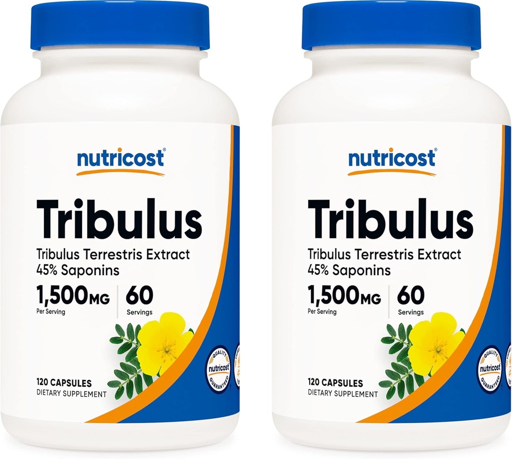 Nutricost Tribulus Terrestris Extract 750mg, 120 Capsules (2 Bottles)