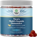 Natures Craft Gummies multivitamine hommes avec complexe super-alimentaire - Multivitamine quotidienne pour les hommes Gummies avec CoQ10 et Ashwagandha pour l'énergie et le soutien immunitaire - Gummy adultes minéraux essentiels