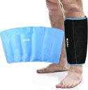 RETIX XL Shin Ice Pack Reutilisable Gel Cold Pack pour Relief Calf et Elbow Discomfort, Gigot Cold Therapy Compression Sleeve Refreezable, 360° Couverture complète