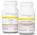 Ensemble thérapeutique intégratif avec complexe B actif, 60 capsules et CoQ10 (100mg), 60 Softgels - complexe B actif pour soutenir le métabolisme énergétique* - CoQ10 pour soutenir la santé du coeur et du cerveau*