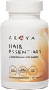 Alaya Hair Essentials - Supplément capillaire avec biotine, kératine, acide folique, vitamine B12, B6 - laboratoire testé - sans gluten - 30 jours d'approvisionnement