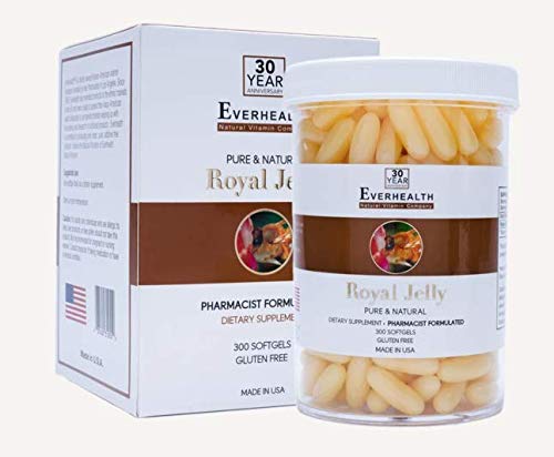 EVERHEALTH Vital Royal Jelly 1000mg (300 Softgels) Diet Supplement Authentic Pure Qualité authentique