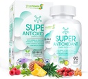 Green Tea Extract with Grapeseed, Milk Thistle - Antioxidant & Immune Supplement, Powerful Herbal Extract Blend - Skin Care Support, Gluten Free, Non-GMO - 90 Vegan Capsules