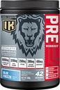 Iron Kingdom Pre Workout Poudre pour hommes et femmes Caféine, Beta Alanine & Aminos pour Intense Focus Endurance & Pump - Préworkout Poudre de boisson énergétique Natural Blue Freezie - 42 portions