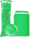 Sacs Emesis jetables HCS - Eco-Amis, Premium, Niveau hospitalier, Adultes et Enfants - Sacs à vomir jetables pour la voiture, le voyage, l'utilisation à domicile - Jetez, Barf, Puke - 24, Fort (40 fl oz)