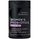 Sports Research® Probiotiques pour femmes avec prébiotiques, 65 milliards d'UCF - Capsules végétaliennes pour la santé de Gut & Soutien digestif, Probiotiques pour femmes avec canneberge - Non-OGM Vérifié et sans gluten - 30 Nombre