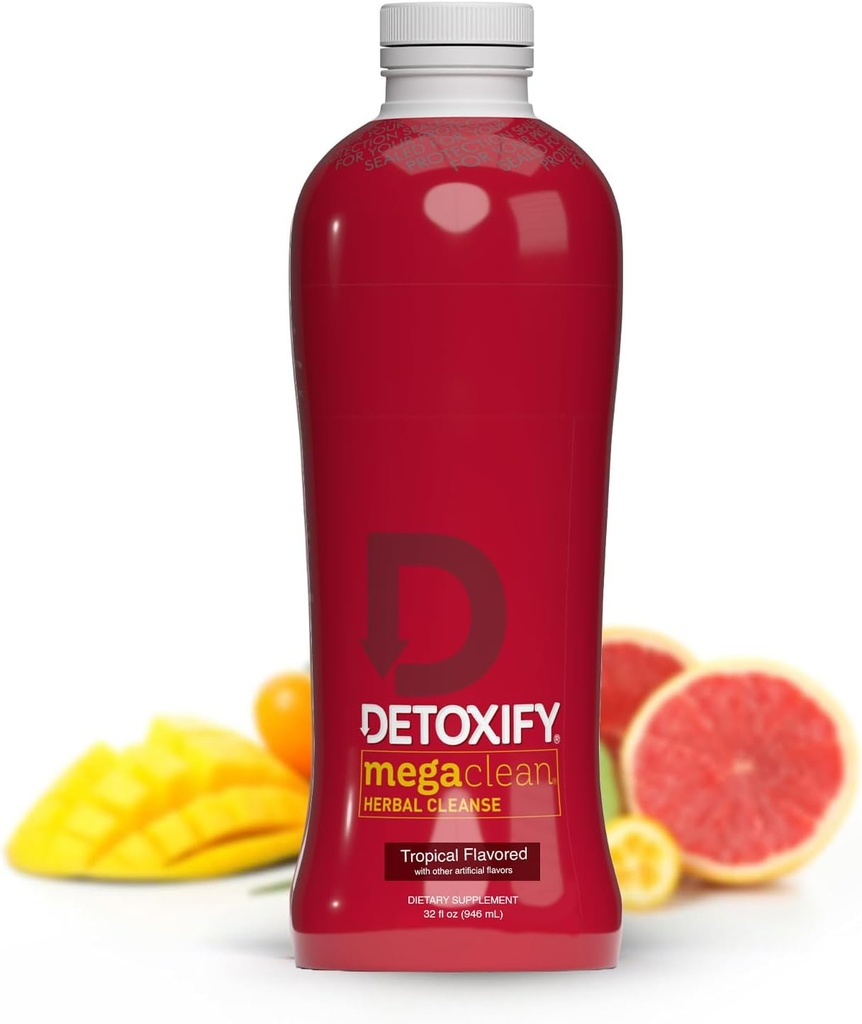 Détoxifiant – Détox à base de plantes Mega Clean Cleanse Drink – Détox nettoyant pour les femmes et les hommes - Résultats du même jour - Plus autocollant