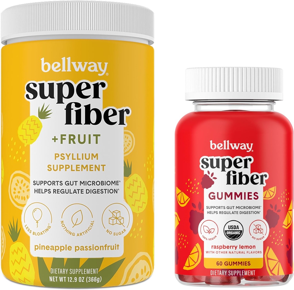 Poudre Super Fibre Bellway + Fruits, Fruits Passion Gommies Super Fibres