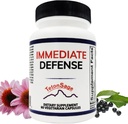 Support Immmune de Défense Immédiate - Zinc, Black Elderberry, Echinacea, Vitamine A & C avec B12,.
