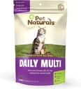Multivitamine quotidienne pour chats avec biotine, taurine et arginine, 30 brochettes aromatisées de poisson