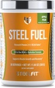 SteelFit Combustible en acier 5g BCAAs Amino Acides Poudre pour accélérer la croissance musculaire et l'endurance améliorée - 30 portions dans la poire à pommes - BCAA Suppléments Poudre pour électrolytes et récupération