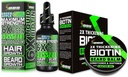 Beard Growth Kit w/ 2X Thickening Biotin Beard Balm & Mustache Wax + 6X Liquid Biotin with Collagen Peptides for Facial Hair Growth - Formulated in America