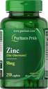 La fierté de Puritan Zinc 50 Mg, 250 comte