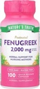 Nature's Truth Fenugreek 2000 mg Suppléments, 100 Nombre (paquet de 1)