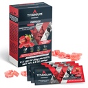 TITANIUM Energy Chews for Running, Cycling - Plant-Based Natural Endurance Energy Gummies to Re Carburant - Suppléments énergétiques - Pré-entraînement Snack Bloks - Gels d'énergie plus rapides - Pas de caféine - 8 Compte
