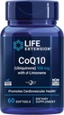Life Extension CoQ10 (Ubiquinone) avec d-Limonène – Santé cardiaque, Fatigue générale de combat, Meilleure absorption – Sans gluten, non-OGM – 60 Softgels