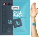 Klova Chill Patches with Clinically Proven Sensoril Ashwagandha, Rhodiola Rosea, Passion Flower, Ginger Root Extract, L-Theanine, GABA and Other Natural Ingredients to Help Destress, Unwind and Relax