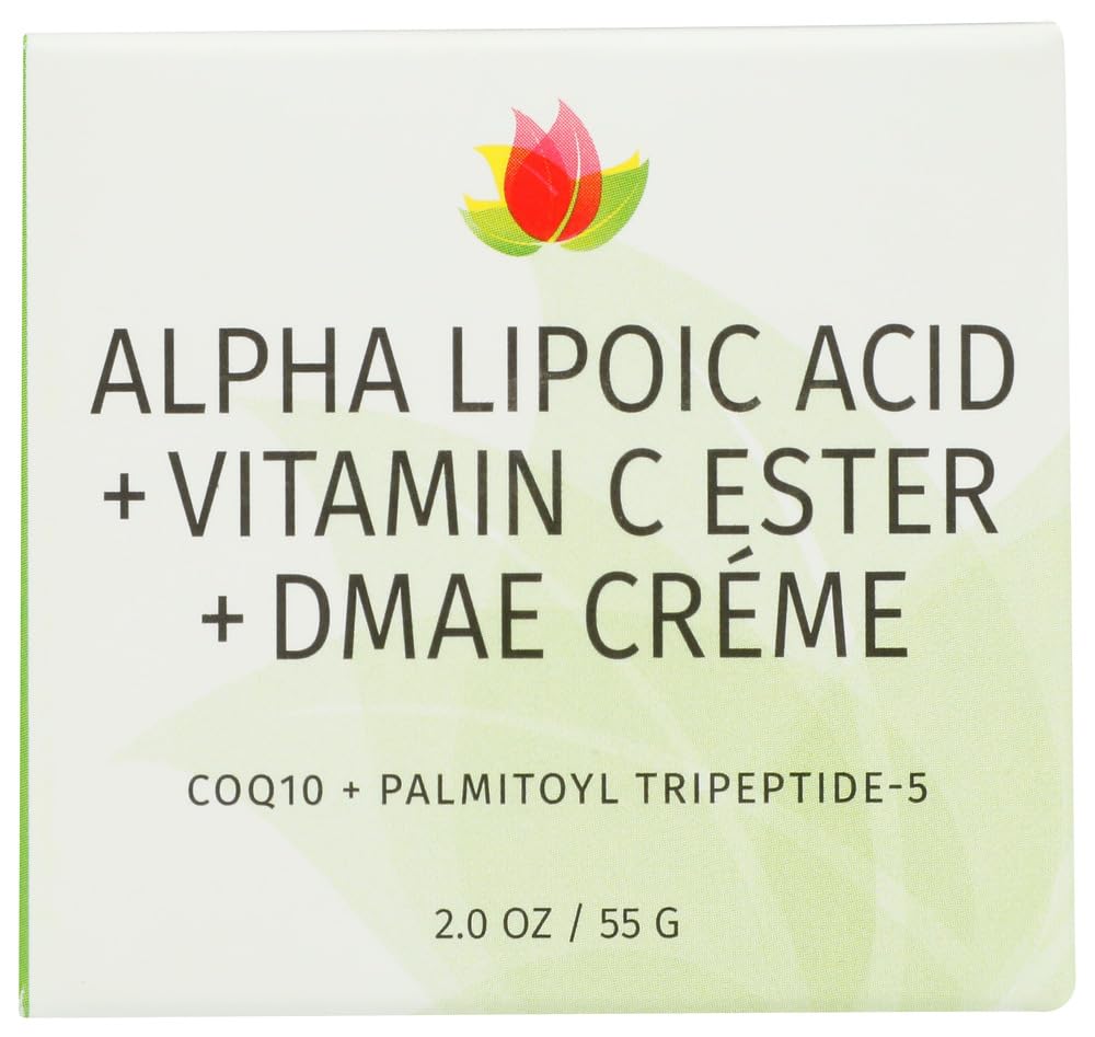 REVIVA LABS - Acide alpha lipoïque Vitamine C Ester DMAE Creme (2.oz)