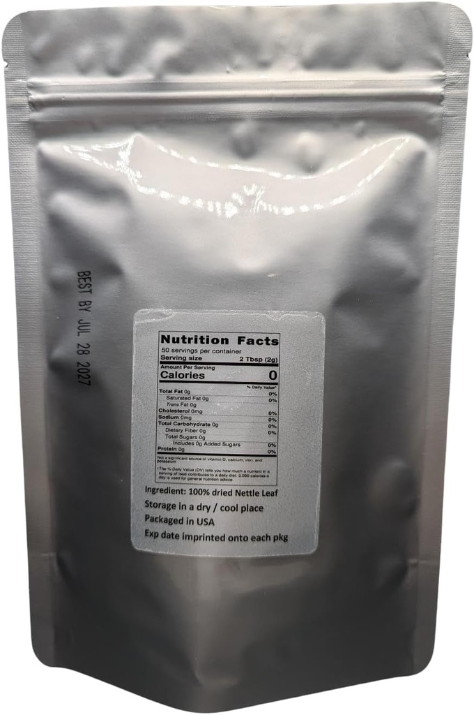 Feuille de la Nettle - Urtica dioica Feuille de lobe séchée 100% de la nature (1 oz)