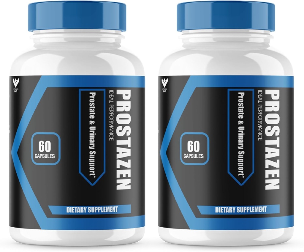 (2 Pack) Capsules Prostazen, pilules Prostazen officielles pour soutenir la santé de la prostate, Prostazen Plus Premium Prostate Formula, Prostazen pour une prostate saine, Pastillas Prosta Zen Avis (120 Capsules)