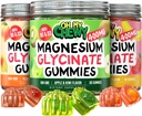 Paquet de variétés Magnésium Gummies – 3 bouteilles (60 chacune) – Banane aux fraises, Kiwi aux pommes et mangue aux pêches
