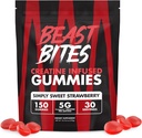 BEAST BITES - Creatine Infused Gummies - 5g Creapure Creatine Monohydrate Per Serving - NSF Certified for Sport - 30 Servings