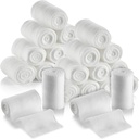 MEDca Gauze Bandage Rolls - 24 packs, 2 pouces, 4,1 verges par rouleau, bandage de calibre médical pour habillage et trousse de premiers soins