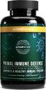 Primal Harvest Primal Imune Defense 10-en-1 Imune Defense Supplément: avec 7 Million CFU Probiotiques, zinc, vitamines C, B6, D3, K2 - Immune Boosters pour adultes 60 Capsules (1 Pack)