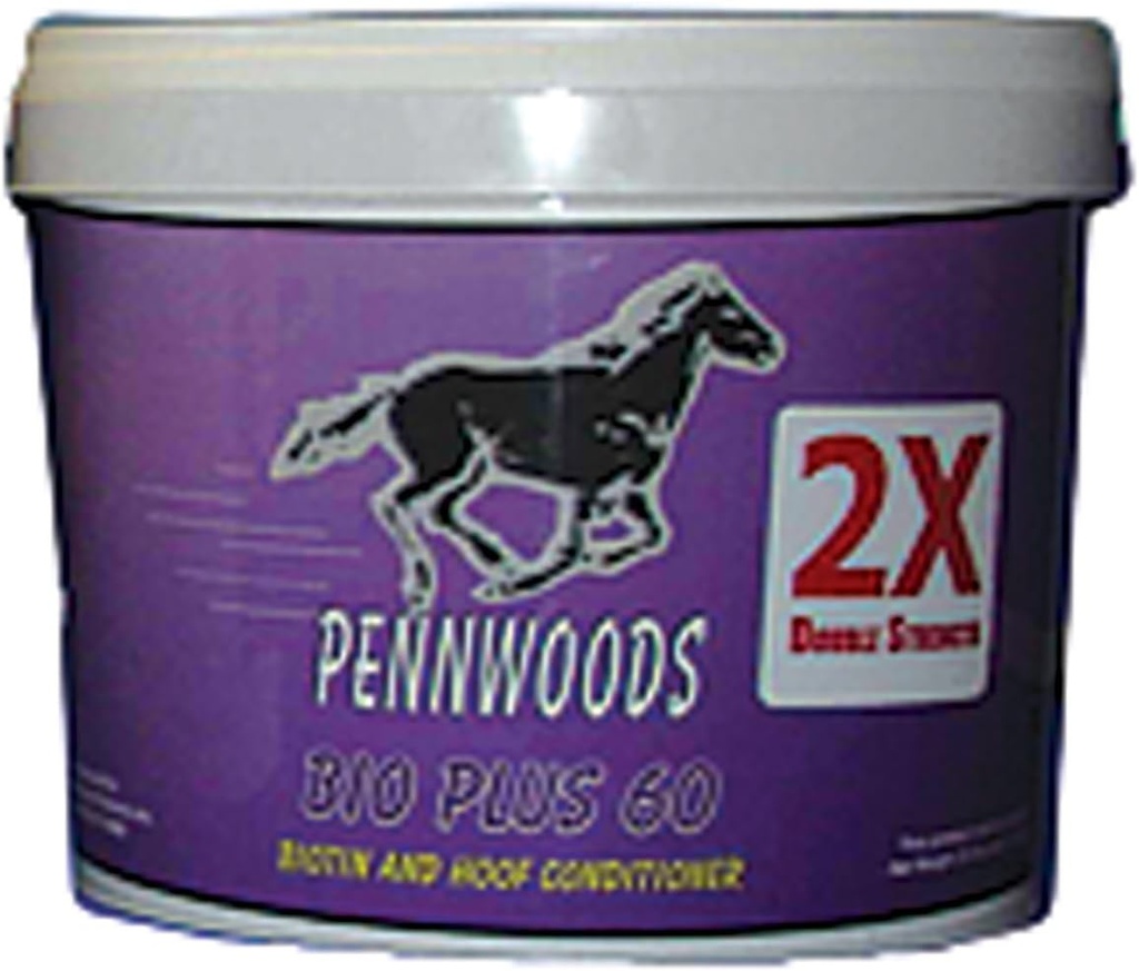 PENNOODS PRODUITS EQUINES 120743 2X Bio Plus 60 Supplément Cheval Double Force, 4 lb